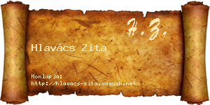 Hlavács Zita névjegykártya